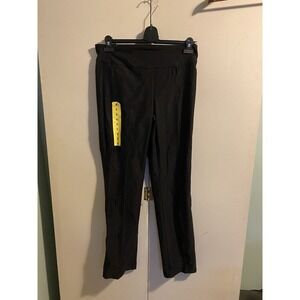 S.C. & CO. Ponte Knit Pants Women 6 Black NEW Tummy Control Pull On Dress Pants